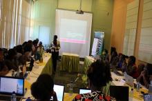 Digital security training offered by the Association of Media Women in Kenya (AMWIK). Photo courtesy of Lourdes Walusala.